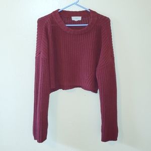 Knited sweater crop top